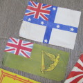 Lot of 15 bunting paper flags - vintage