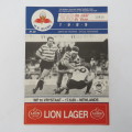 WP Rugby official programme - WP vs Free State - 17 June 1989
