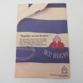 WP Rugby official programme - WP vs Northern Transvaal - 07 Oct 1989