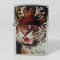 Original Stainless Steel Zippo with Tiger printing - excellent condition