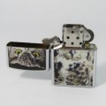 Original Stainless Steel Zippo with Owl printing - excellent condition