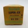 Kodak Super XX panchromatic film XX120-6x9 - Expired April 1950 - Unused and unopened