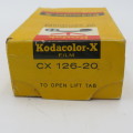 Kodacolor-X CX 126-20 cartridge in box unused - Expired Jan  1975
