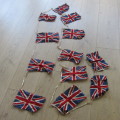 String of British banting flags used during the Royal Visit to South Africa