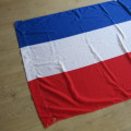 Blue, White and Red banner flag - very long - 206 x 119cm