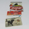 Lot of 27 Phonecards with animals, Coke, Cars, Trains, Sport, Adverts
