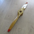 Vintage wooden airplane propeller serial number N006070 - 114cm