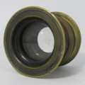 Antique F8 to 64 brass lens - must be cleaned