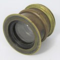 Antique F8 to 64 brass lens - must be cleaned