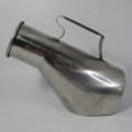 Vintage stainless steel male bed urinal