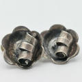 Pair of Silver Vintage screw-on earrings