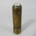 Antique brass lipstick lighter - needs flint