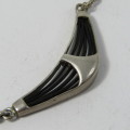 Vintage African motif necklace in sterling silver - weight 14.6g - 46cm