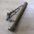 Chinese Recoilless projectile tin holder - used in Angola during border war - 82cm
