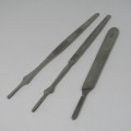 Lot of 9 stainless steel Dentist scalpal handles