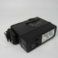 Vintage AGFA Optima Ia 35mm camera in pouch with auto 22 sunpak flash