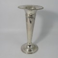 Vintage EPNS silver plated flower vase - 18cm