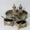 Silver plated condiment set - made for William Spillaus and Co.