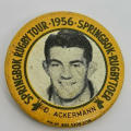 1956 Springbok Rugby tour Dawie Ackerman tinnie badge
