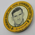 1956 Springbok Rugby tour Chris de Nysschen tinnie badge