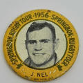 1956 Springbok Rugby tour Jeremy Nel tinnie badge