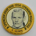 1956 Springbok Rugby tour Clive Ulyate tinnie badge