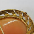 9kt Gold cameo brooch - High quality