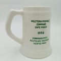 1994 SA Army Western Province command Cape March porcelain tankard