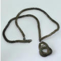 Vintage costume jewellery springy necklace - +-54cm