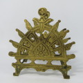 Antique Brass pen stand - one stabilizer loose