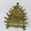 Antique Brass pen stand - one stabilizer loose