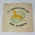 1971 SA Junior Games Port Elizabeth cloth badge