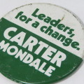 Carter Mondale tin badge 42nd Vice President of the USA under Jimmy Carter - no pin