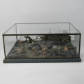 US Army military display diorama with lead dome