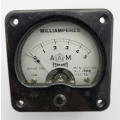 1940 WW2 period milliamperes meter AM - Ferranti - Moving coil