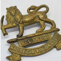 Boer War Southern Rhodesia Volunteers brass cap badge - Worn 1898-1920