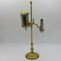 Antique brass student lamp - some missing parts