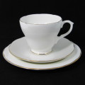 Duchess white and gold porcelain trio