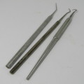 Lot of 9 dentist tools