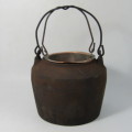 Antique Kenrich cast iron 1 pint glue pot with copper inner