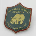 Johannes vd Walt Amateur stoei - Wrestling badge