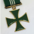 SA Prison service cross for Merit in silver issued to 1570 D Manual