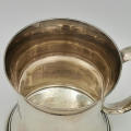 South African Parliament pre 1953 silver plated mug by Walker and Hall