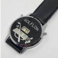 Gold Log wristwatch stroke counter