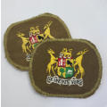 Pair of SADF warrant officer class 1 rank badges