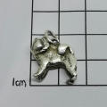 Vintage silver Chow Chow dog charm for bracelet - weighs 6.1g