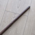 Vintage wooden walking stick horn handle - 90cm