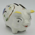 Vintage Old Foley porcelain piggy bank money box