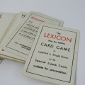 Vintage Waddingtons Lexicon card game