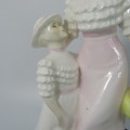 Vintage Coalport Spring Time porcelain figurine with wooden stand - back cracked - #154 of 750